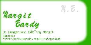 margit bardy business card